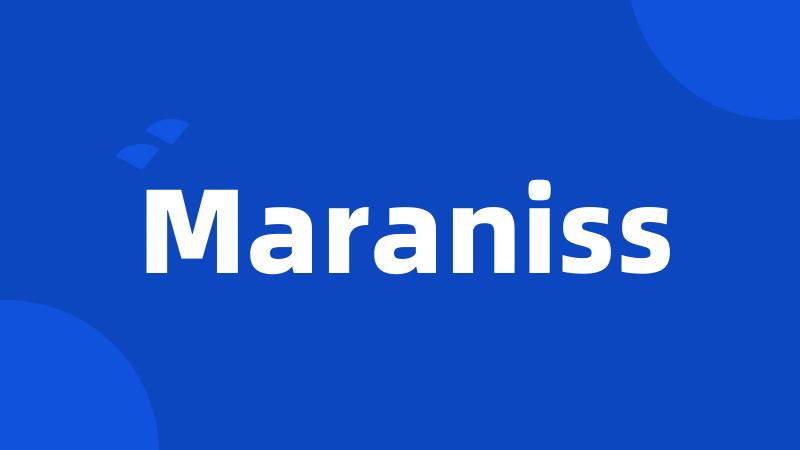 Maraniss