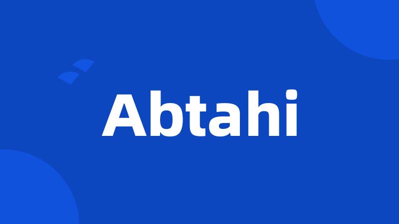 Abtahi