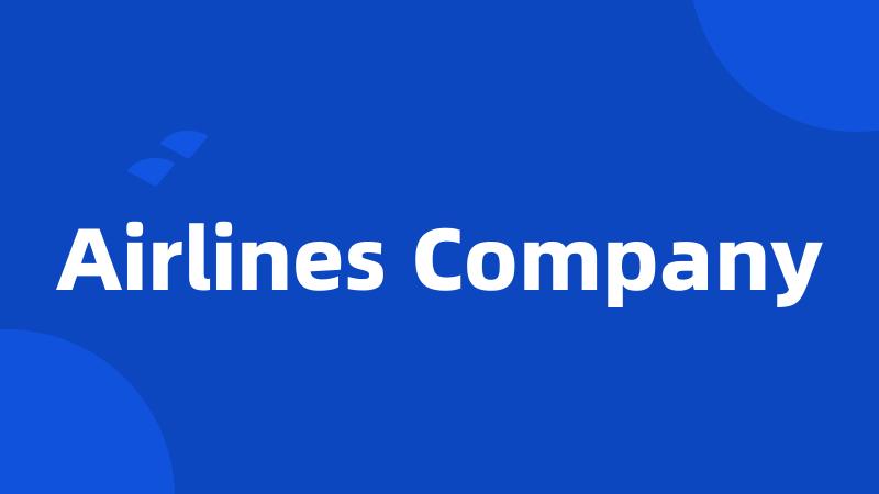 Airlines Company