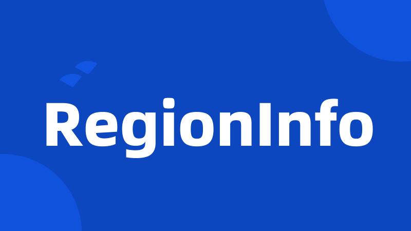 RegionInfo