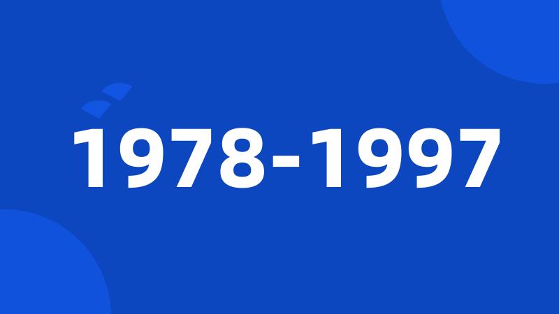 1978-1997