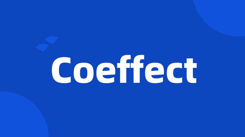 Coeffect