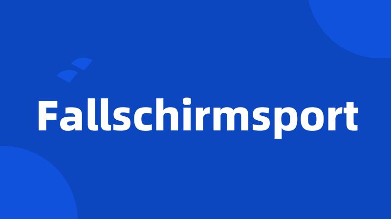 Fallschirmsport