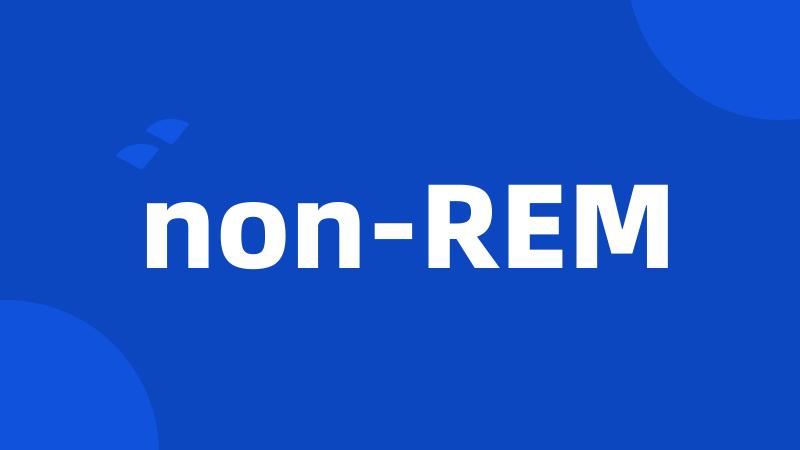 non-REM