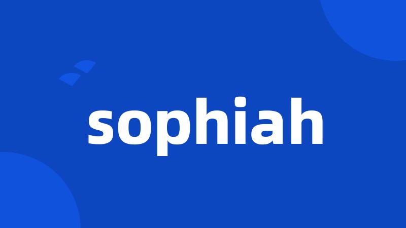 sophiah