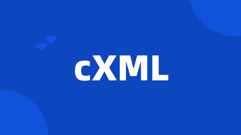 cXML