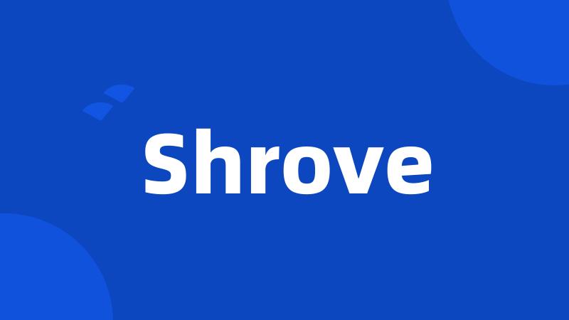 Shrove