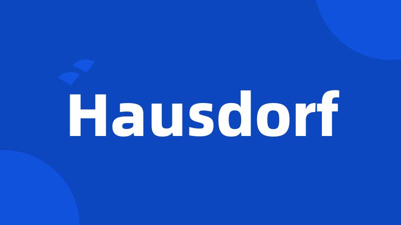 Hausdorf