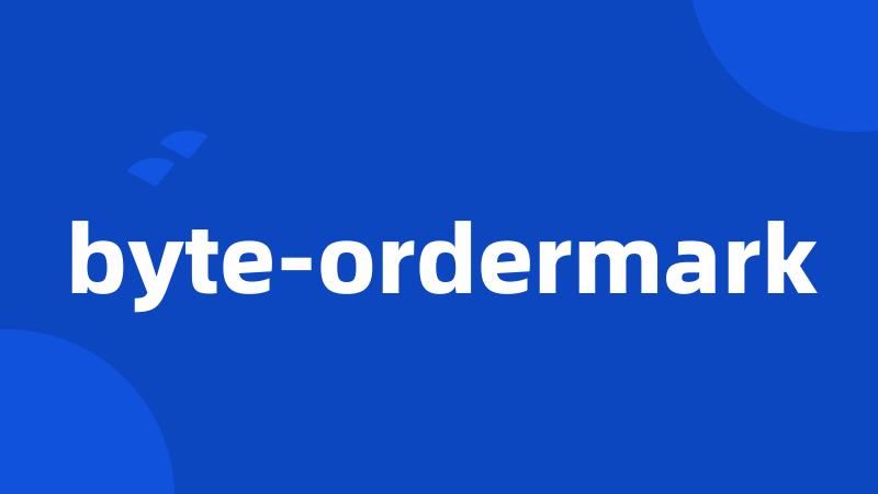 byte-ordermark