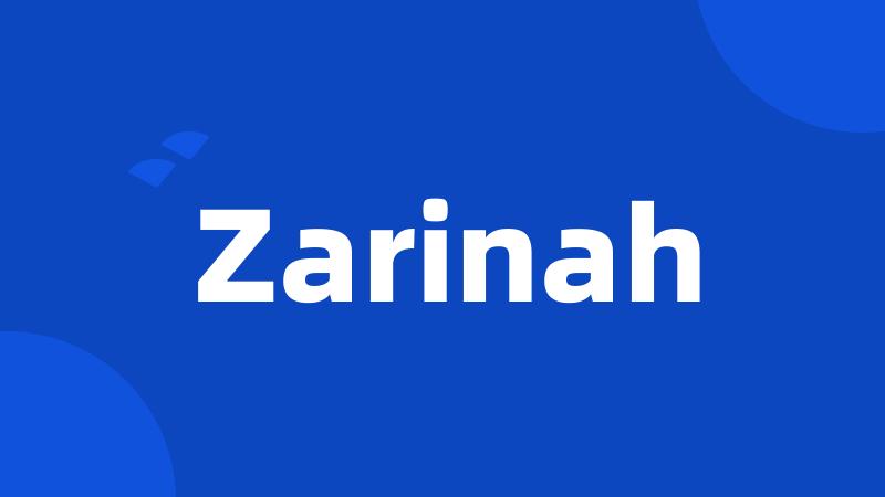 Zarinah