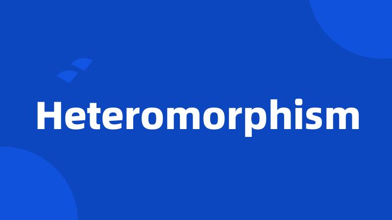 Heteromorphism
