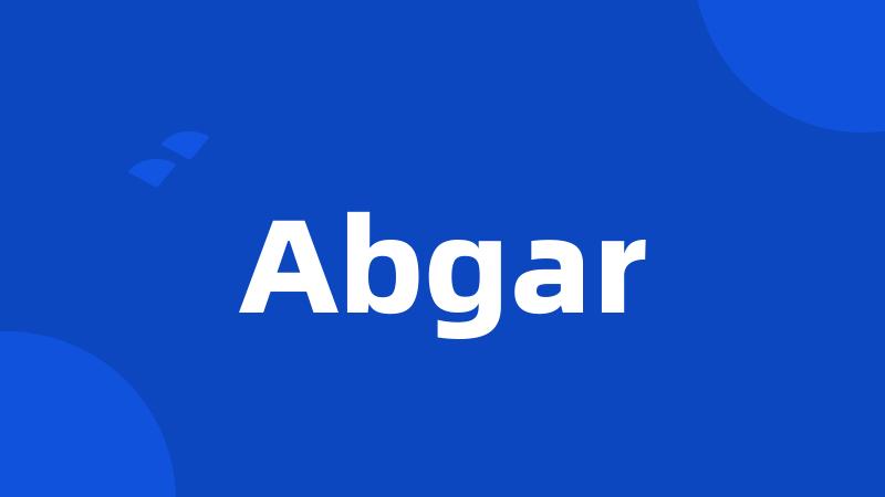 Abgar
