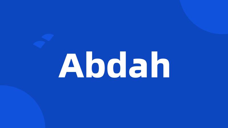 Abdah