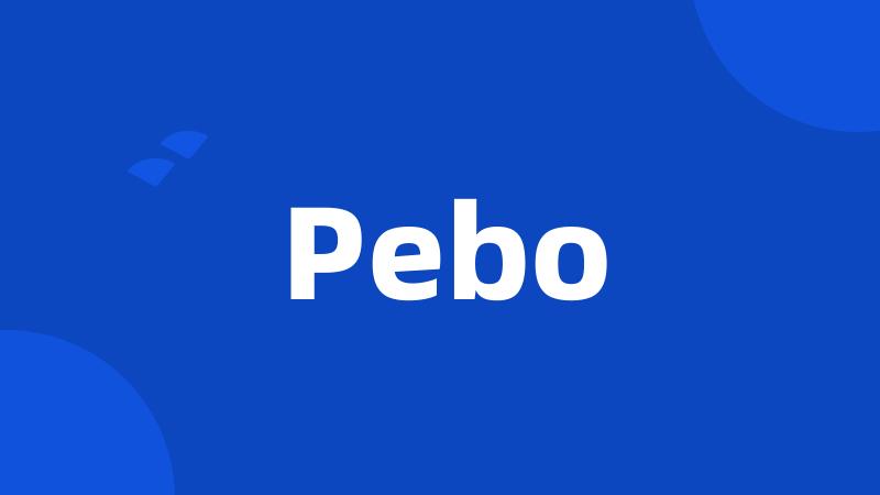 Pebo