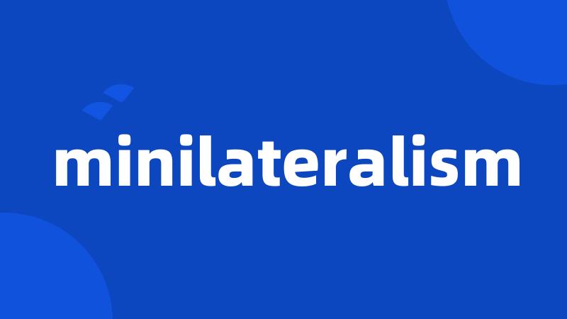 minilateralism