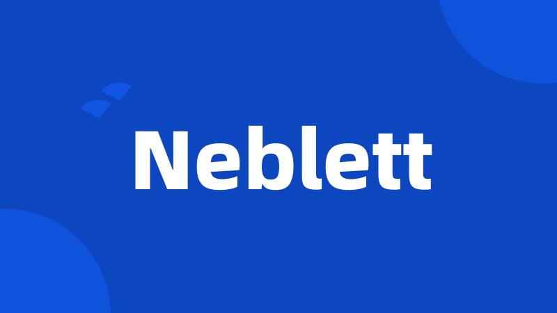 Neblett