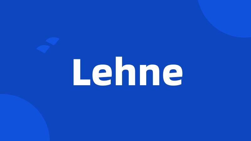 Lehne