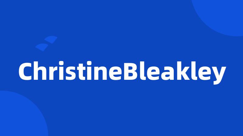 ChristineBleakley