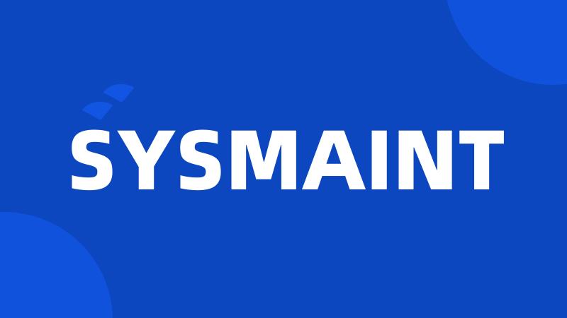 SYSMAINT
