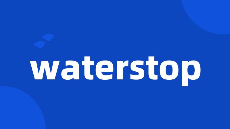 waterstop