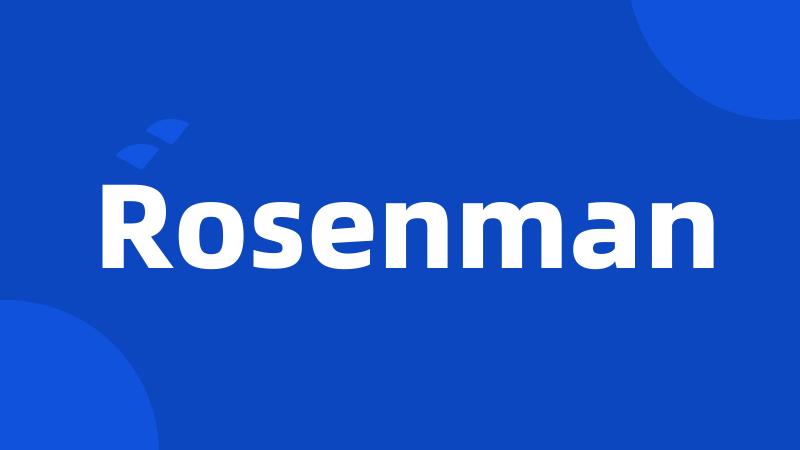 Rosenman