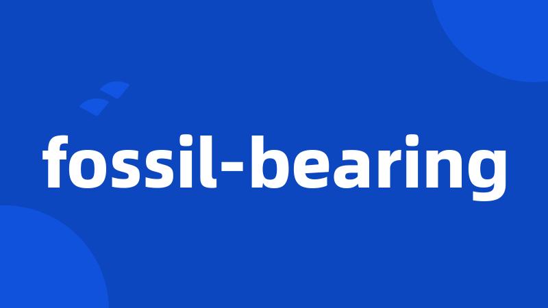 fossil-bearing