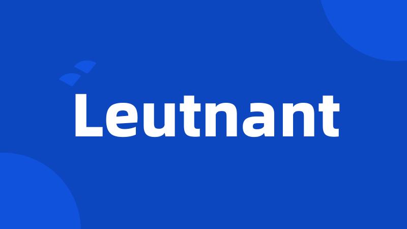 Leutnant