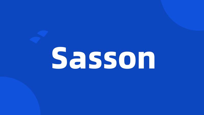Sasson