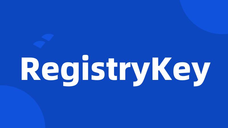 RegistryKey