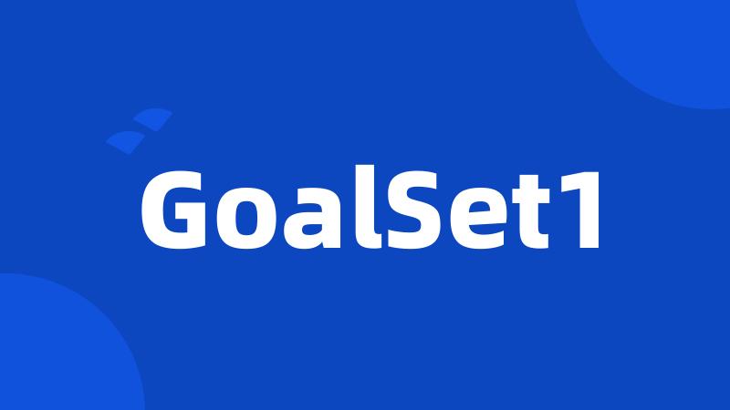 GoalSet1