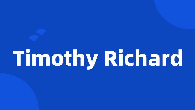 Timothy Richard