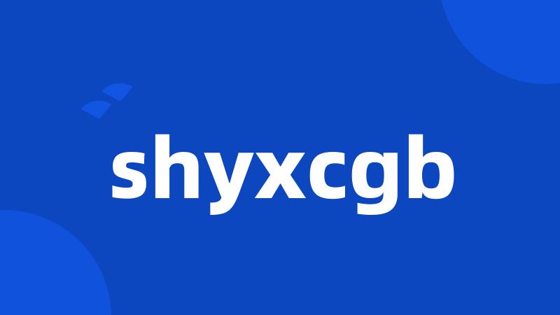 shyxcgb