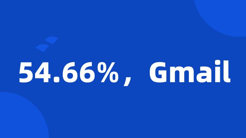 54.66%，Gmail