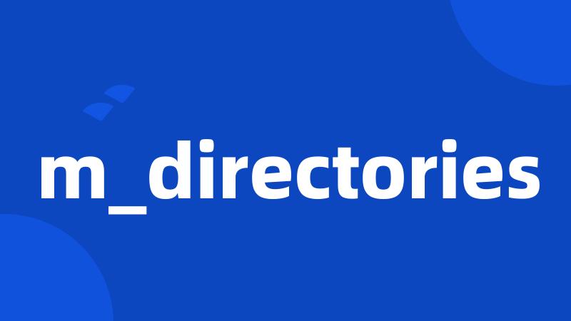m_directories