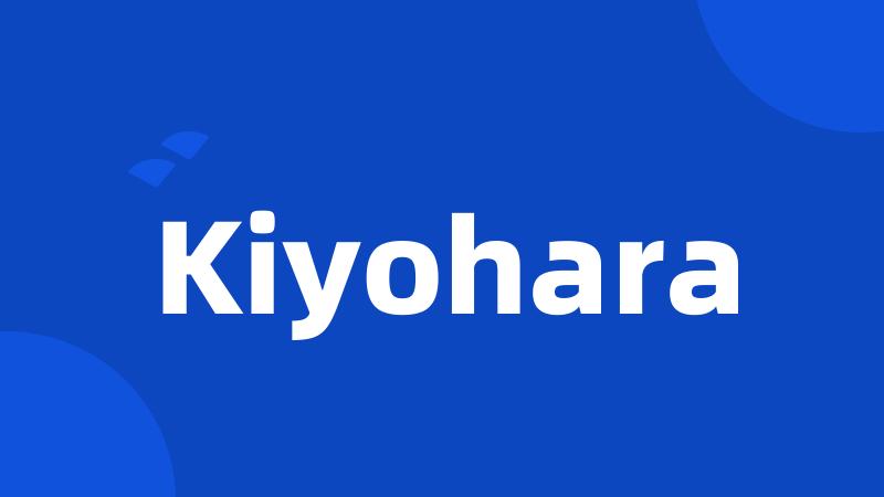 Kiyohara