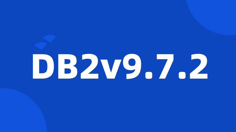 DB2v9.7.2