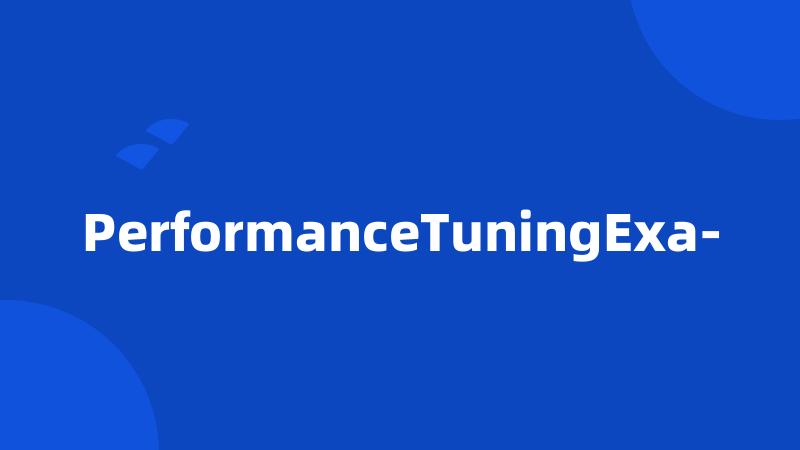PerformanceTuningExa-