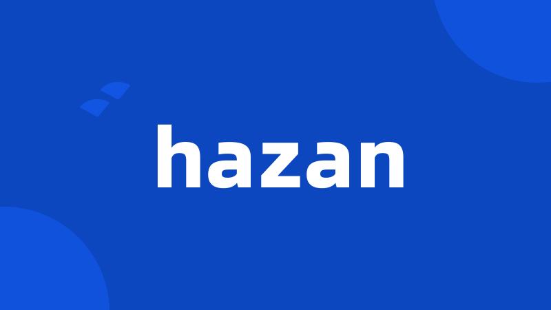 hazan