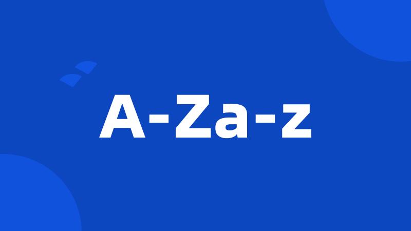 A-Za-z