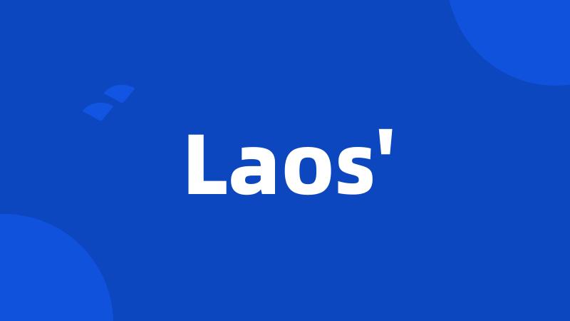 Laos'