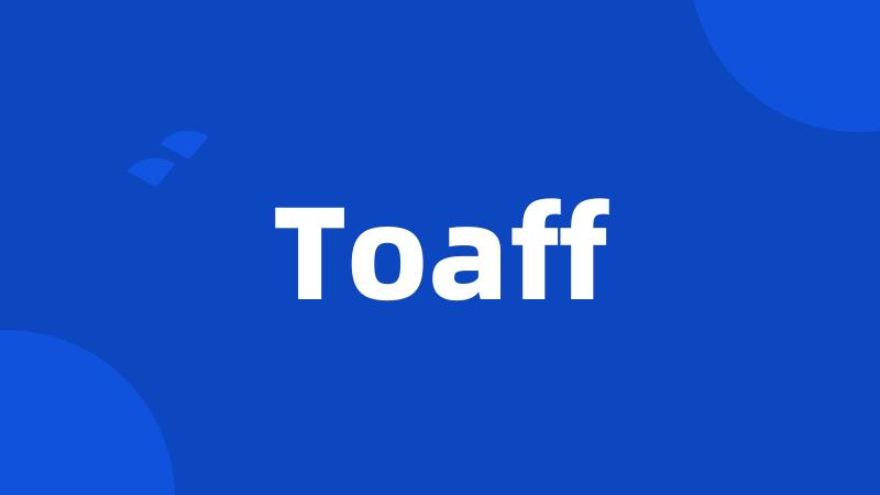 Toaff