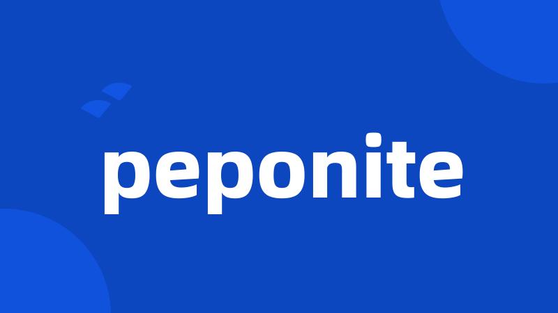 peponite