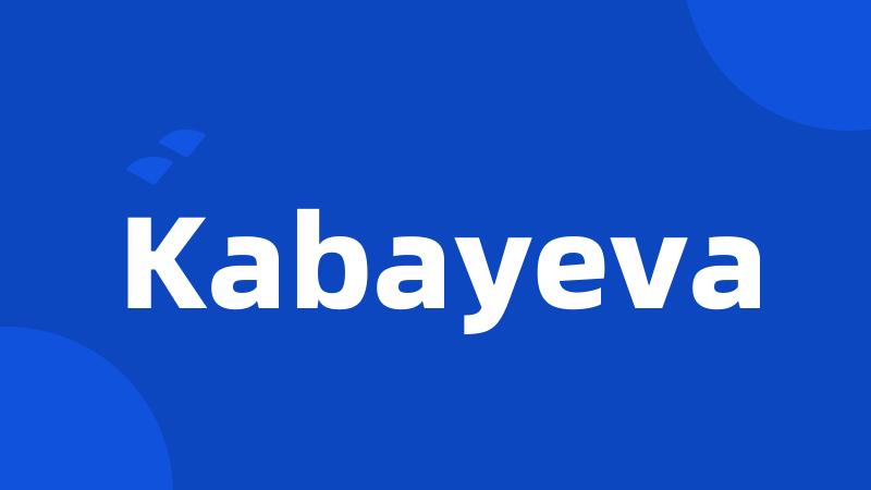 Kabayeva