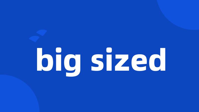 big sized