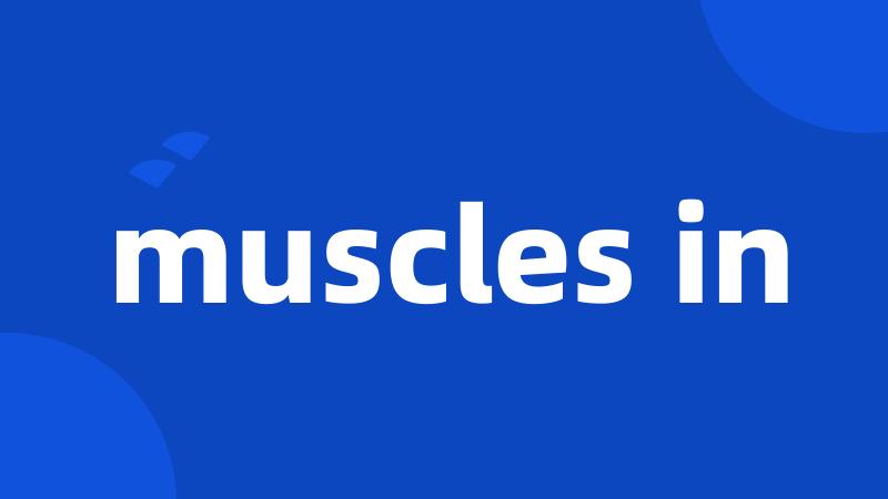 muscles in