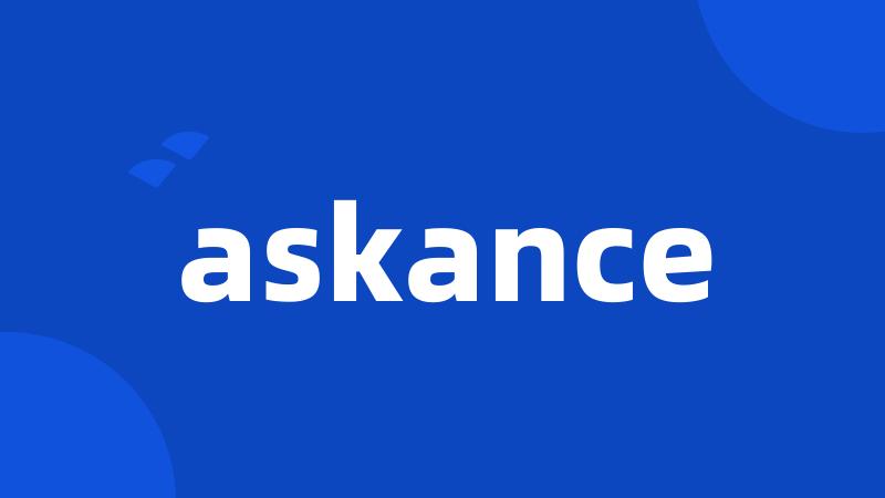 askance