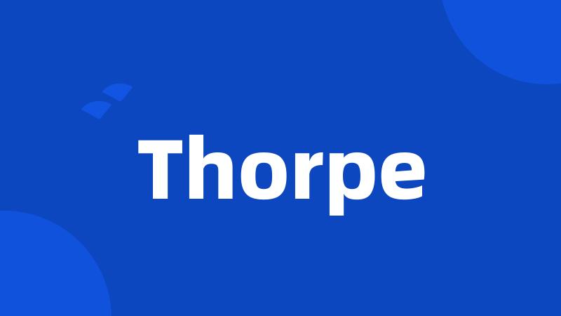 Thorpe