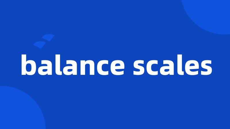balance scales