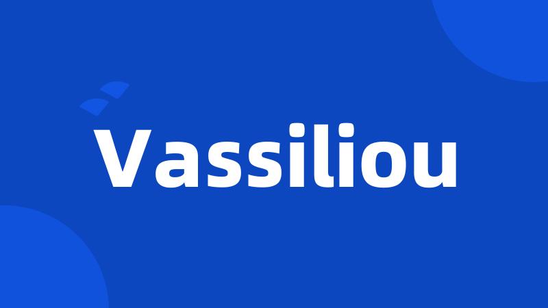Vassiliou