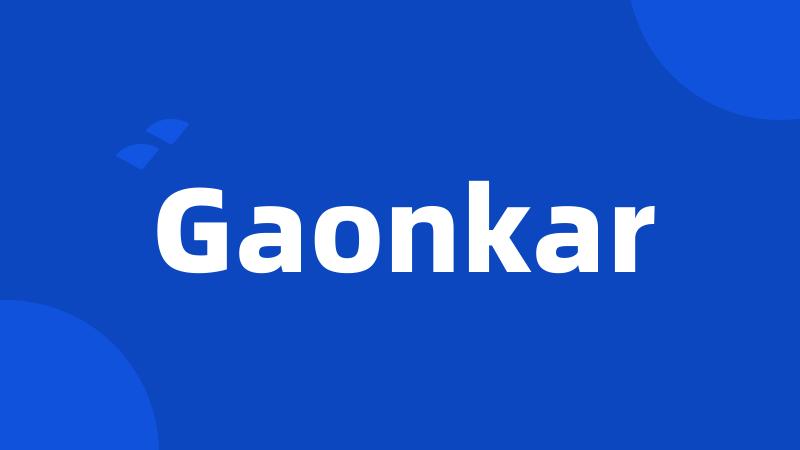 Gaonkar